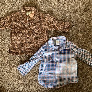 Button long sleeve dress shirts combo